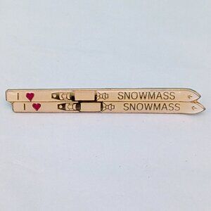 Snowmass Ski Pin Lapel Enamel Aspen Retro Skiing Souvenir Colorado Snow Travel